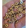 20 pcs 14k Gold Tone Brass Rondelle Spacer Beads – Spacer Beads for Jewelry Making, Bracelet, Earrings & Necklace DIY Supplies