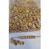 20 pcs 14k Gold Tone Brass Rondelle Spacer Beads – Spacer Beads for Jewelry Making, Bracelet, Earrings & Necklace DIY Supplies