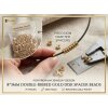 20 pcs 14k Gold Tone Brass Rondelle Spacer Beads – Spacer Beads for Jewelry Making, Bracelet, Earrings & Necklace DIY Supplies