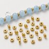 50 Gold Rondelle Spacer Beads 5x2mm – 14k Goldfarbene Messing Zwischenperlen für Armband, Kette & Ohrringe DIY