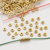 100 pcs 14k Gold Stainless Steel 5mm Rondelle Spacer Beads – Spacer Beads for Jewelry Making, Bracelet, Earrings & Necklace DIY Supplies