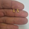 100 Pcs 8x3mm Gold Teardrop Charm Pendant, Gold Plated Brass Drop Charm, Tiny Dangle Pendant for Earrings, Necklace & Bracelet Making, Extender Charm Supplies