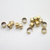 50 Pcs Gold Ethnic Slider Beads for Leather - 9x5mm Patterned Tube Beads - Viking Style Hair & Beard Beads - DIY Braided Leather Cord Jewelry Supplies