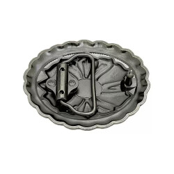 Western Türkis Gürtelschnalle, Antiksilber Floral Concho Gürtelschnalle, Ovale Cowboy Cowgirl Gürtelschnalle, passend für 35–40 mm breite Gürtel