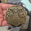 Wikinger Thors Hammer Gürtelschnalle, Antik Messing Mjölnir Schnalle, Keltische Knoten, Mittelalter Viking Gürtel