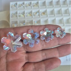 Swarovski 6704 Snowflake Crystal AB Anhänger – 20 mm, 25 mm, 30 mm, 35 mm