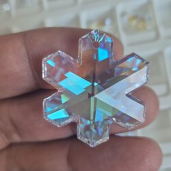 Swarovski 6704 Snowflake Crystal AB Anhänger – 20 mm, 25 mm, 30 mm, 35 mm