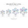 Swarovski 6704 Snowflake Crystal AB Anhänger – 20 mm, 25 mm, 30 mm, 35 mm