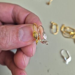 10 Pairs Brass Leverback Earring Hooks – Earring Findings, Jewelry Making Supplies