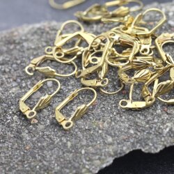 10 Pairs Brass Leverback Earring Hooks – Earring...