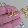 10 Pairs Brass Leverback Earring Hooks – Earring Findings, Jewelry Making Supplies