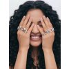 Initialen Ring Antik Silber – Verstellbarer Buchstaben Ring, Unisex