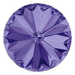 12 mm Rivoli Ohrringe mit Swarovski Kristallen 39 Tanzanite
