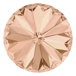 12 mm Rivoli Ohrringe mit Swarovski Kristallen 9 Light Peach