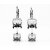 Earring setting for 6 and 8 mm Chatonsi Swarovski Crystals