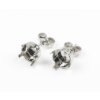 Stud Earring setting for 6 mm Chatons Swarovski Crystals