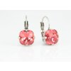 Earring setting for 10 mm Cushion Square Swarovski Crystals