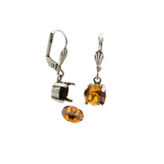 Ohrhnger Fassung fr 8 mm Chatons, Rivoli Swarovski Stein