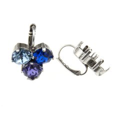 Earring setting for 8 mm Chatons Swarovski Crystals