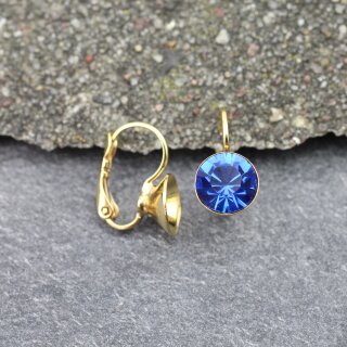 Ohrring Fassung fr 8 mm Chatons Swarovski Stein