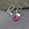 Earring setting for 8 mm Chatons Swarovski Crystals