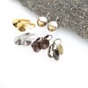 Earring setting for 10 mm Rivoli Swarovski and Preciosa crystals