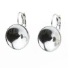 Earring setting for 14 mm Rivoli Swarovski Crystals