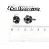 Earring setting for 6 mm Chatons Swarovski Crystals