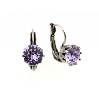 Ohrring Fassung fr 8 mm Chatons Swarovski Stein