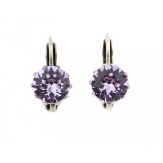 Ohrring Fassung fr 8 mm Chatons Swarovski Stein