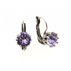 Earring setting for 8 mm Chatons Swarovski Crystals