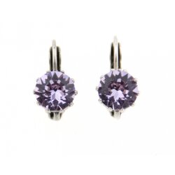 Earring setting for 8 mm Chatons Swarovski Crystals