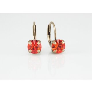 Ohrring Fassung fr 4 mm Chatons Swarovski Stein