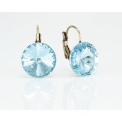 Earring setting for 14 mm Rivoli Swarovski Crystals