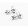 Stud Earring setting for 4 mm Chatons Swarovski Crystals