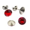 Earring setting for 8 mm Chatons Swarovski Crystals