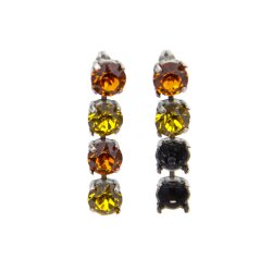 Stud Earring setting für 8 mm Chatons, Rivoli Swarovski Crystals