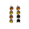 Stud Earring setting für 8 mm Chatons, Rivoli Swarovski Crystals