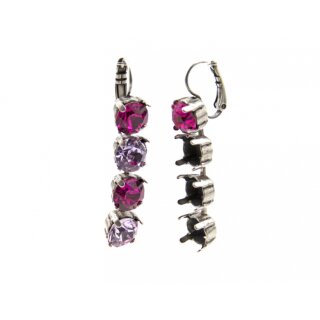Ohrring Fassung fr 8 mm Chatons, Rivoli Swarovski Stein