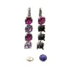 Earring setting für 8 mm Chatons, Rivoli Swarovski Crystals