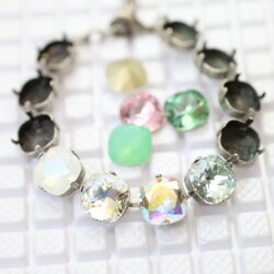Armband Fassung fr 12 mm Cushion Square Swarovski Stein