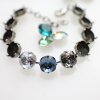 Bracelet bezel settings for Swarovski 12mm Cushion Square, DIY Swarovski Bracelets Base