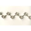 Zigzag Bracelet empty cupchain for 6 mm Chatons Swarovski Crystals