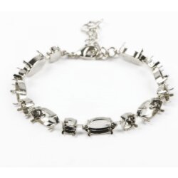 Armband Fassung für 6 mm Chatons Swarovski Stein und...