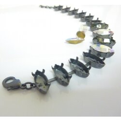 Bracelet empty cupchain setting for 15x7 mm Navette...