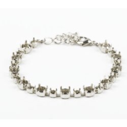 Bracelet setting for for 4 and 6 mm Chatonsi Swarovski...