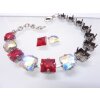 Bracelet setting for 8 mm Princess Square Swarovski Crystals and 2493, 8 mm