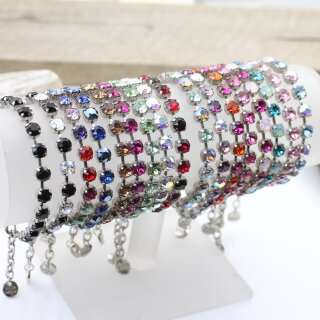 Armband Fassung fr 6 mm Chatons Swarovski Stein