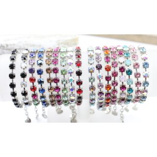 Armband Fassung fr 6 mm Chatons Swarovski Stein
