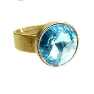 Ring Fassung fr 10 mm Rivoli Swarovski Stein